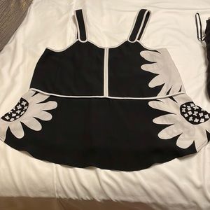 Victoria Beckham for Target black & white top